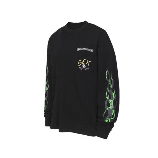 ❤크롬하츠 남성 라운드 긴팔티 - Chrome Hearts Mens Round Tshirt - chc12215x