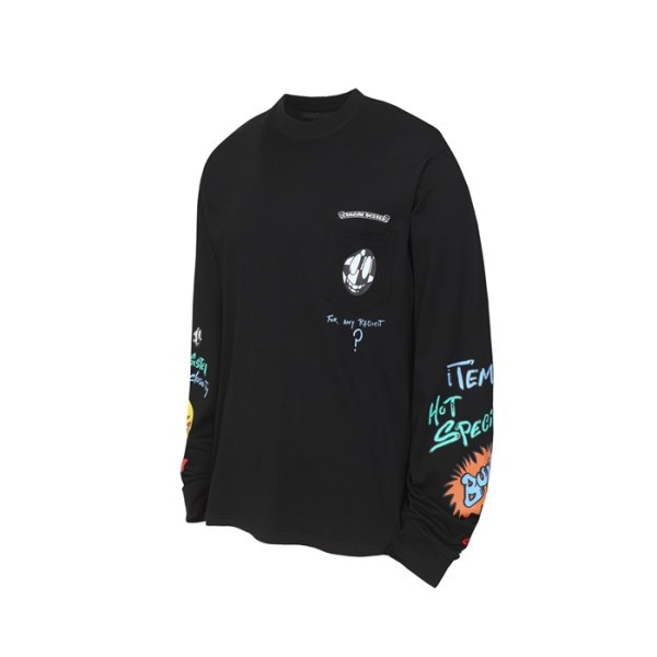 ❤크롬하츠 남성 라운드 긴팔티 - Chrome Hearts Mens Round Tshirt - chc12216x