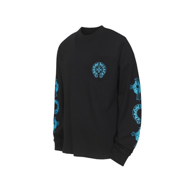 ❤크롬하츠 남성 라운드 긴팔티 - Chrome Hearts Mens Round Tshirt - chc12219x