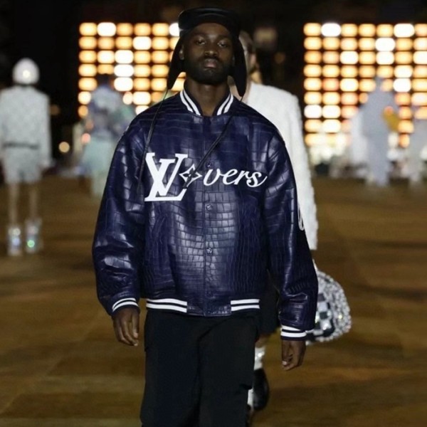 ❤루이비통 남성 가죽 바시티 자켓 - Louis vuitton Mens Leather Jackets - lvc12268x