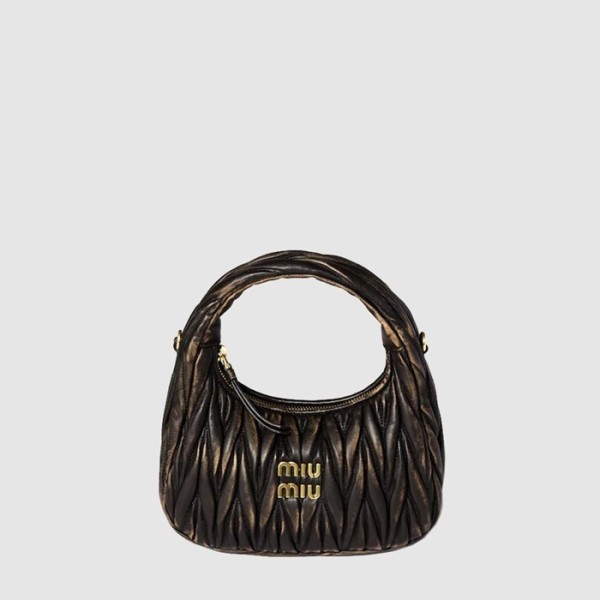 ❤미우미우 여성 완더 마테라쎄 호보 백 - Miumiu Womens Wander Matelasse Hobo Bag - mib12172x