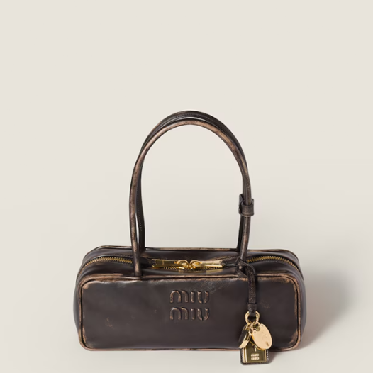 ★미우미우 여성 가죽 보 백 - Miumiu Womens Leather Beau Bag