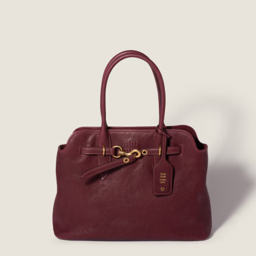 ★미우미우 여성 아방뛰르 나파 가죽 백 미디엄 - Miumiu Womens Avanture Nappa Leather Bag