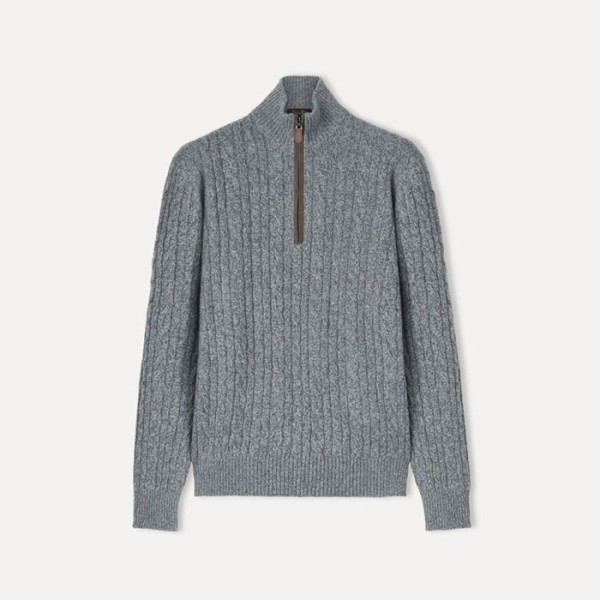 ❤로로피아나 남성 집업 스웨터 - Loro Piana Mens Zip-up Sweater - lpc12331x