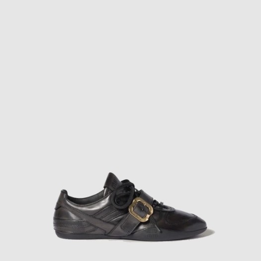 ❤미우미우 여성 버클 가죽 스니커즈 - Miumiu Womens Buckle Leather sneakers - mis8752x