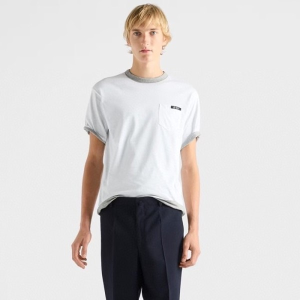 ❤프라다 남성 양면 라운드 반팔티 - Prada Mens Round Tshirt - prc12371x