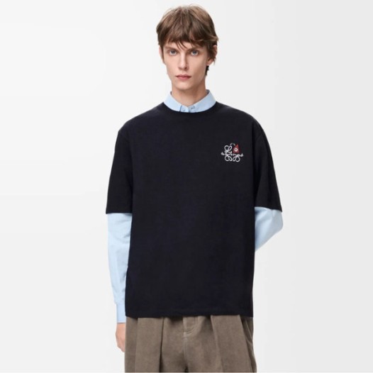 ❤로에베 남성 라운드 반팔티 - Loewe Mens Round Tshirt - loc12378x