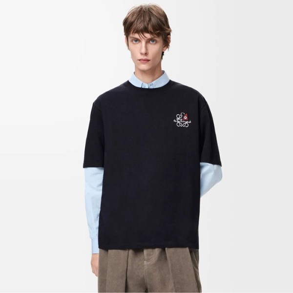 ❤로에베 남성 라운드 반팔티 - Loewe Mens Round Tshirt - loc12378x