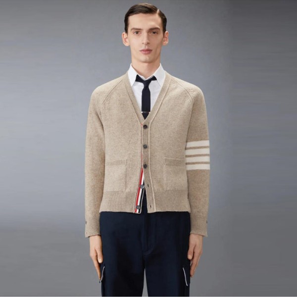 ❤톰브라운 남성 브이넥 가디건 - Thom Browne Mens V-neck Cardigan - thc12399x