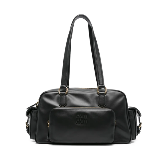 ★미우미우 여성 나파 가죽 포켓 탑 핸들 백 - MiuMiu Nappa Leather Pocket Bag
