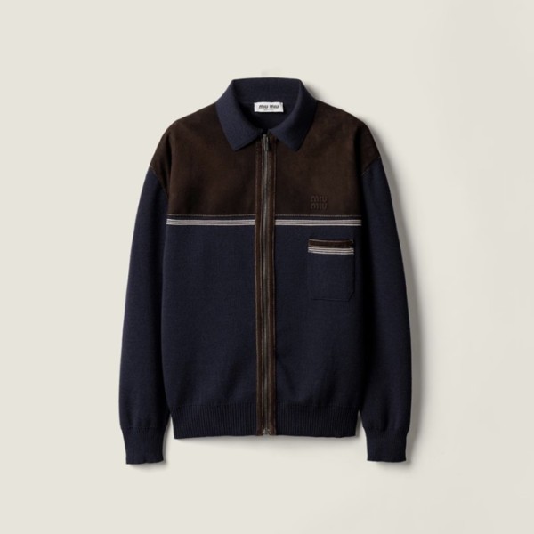 ❤미우미우 남/녀 집업 자켓 - Miumiu Unisex Zip-up Jacket - mic12444x