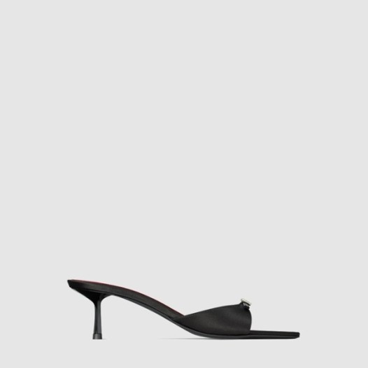 ❤입생로랑 여성 새틴 크레이프 Daisy 뮬 - Saint Laurent Womens Satin Crepe Daisy Mules - yss8757x