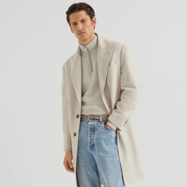 ❤브루넬로쿠치넬리 남성 집업 니트 - Brunello Cucinelli Mens Zip-up Knitwear - brc12454x