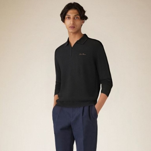 ❤로로피아나 남성 폴로 스웨터 - Loro Piana Mens Polo Sweater - lpc12473x