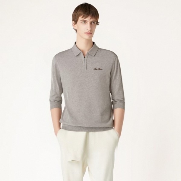 ❤로로피아나 남성 폴로 스웨터 - Loro Piana Mens Polo Sweater - lpc12474x