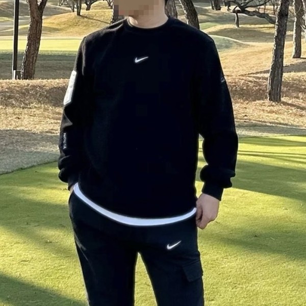 ❤[NIKE × NOCTA] 녹타×나이키 남성 골프 플리스 크루넥 & 기모 팬츠 세트 - gol1940x