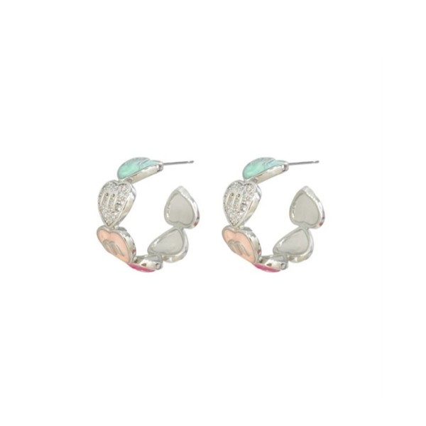 ❤미우미우 여성 에나멜 메탈 귀걸이 - Miumiu Womens Enameled Metal Earrings - acc6296x