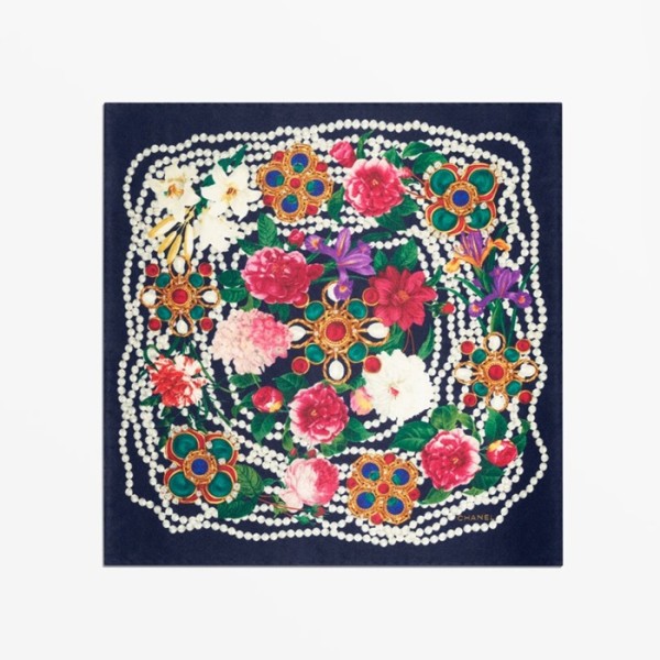 ❤샤넬 여성 까멜리아 스퀘어 스카프 - Chanel Womens Camellia Square Scarf - acc6297x