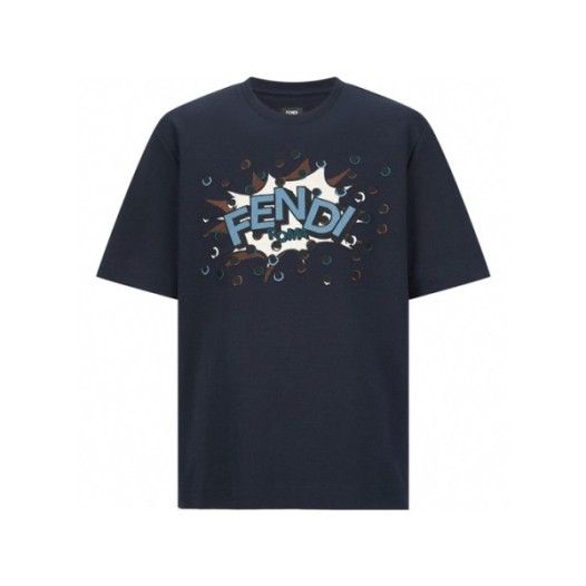 ❤펜디 남성 라운드 반팔 티셔츠 - Fendi Mens Round Tshirt - fec12489x