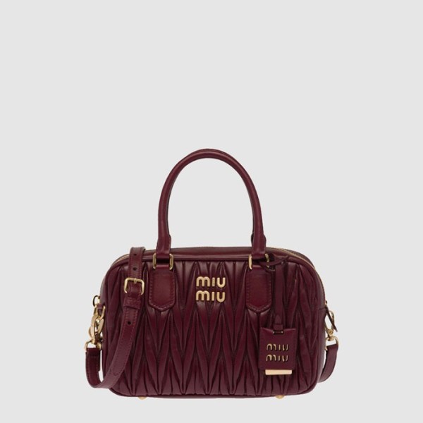 ❤미우미우 여성 아르카디 마테라쎄 나파 가죽 백 - Miumiu Womens Arcadi Matelasse Bag - mib12644x