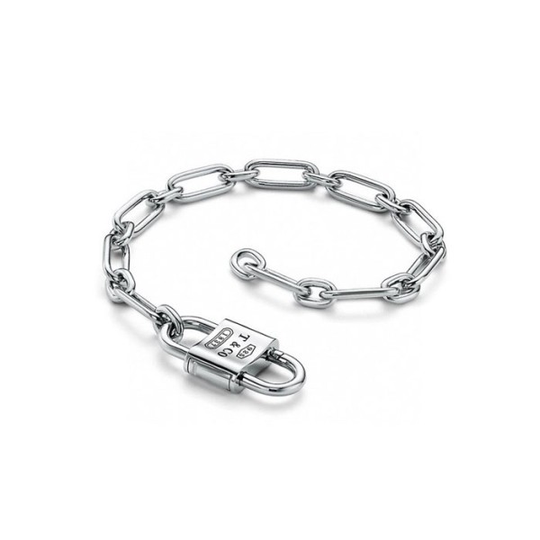 ❤티파니 남/녀 미디엄 더블 락 브레이슬릿 - Tiffany Unisex Medium Double Lock Bracelet - acc6342x