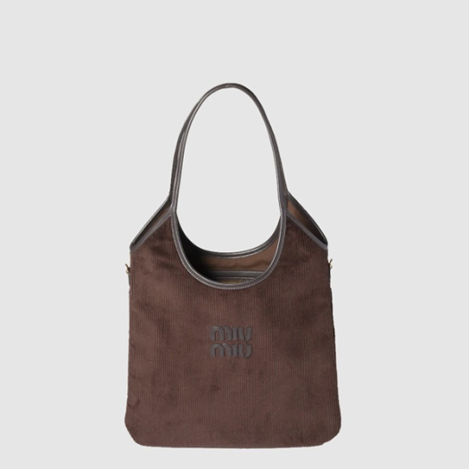 ★미우미우 여성 아이비 코듀로이 백 레귤러 - Miumiu Womens Ivy Corduroy Bag