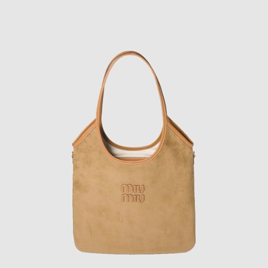 ★미우미우 여성 아이비 코듀로이 백 레귤러 - Miumiu Womens Ivy Corduroy Bag