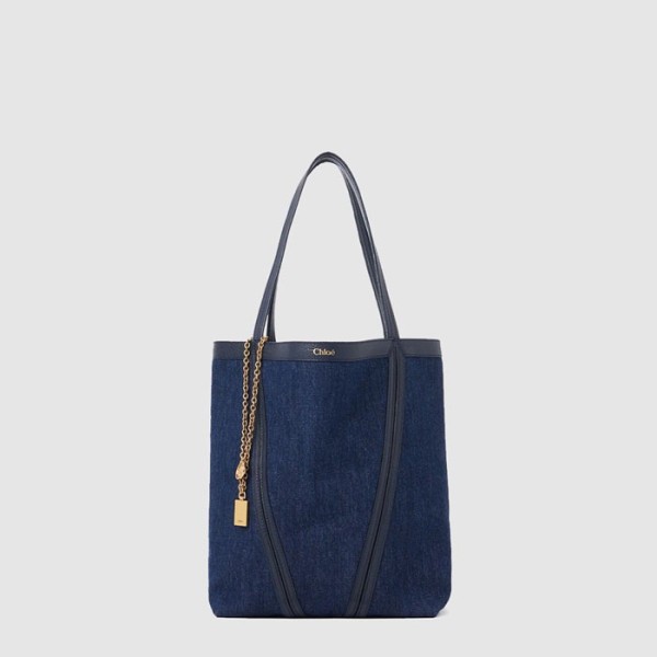 ❤끌로에 여성 데님 스핀 토트 백  - Chloe Womens Denim Spin Tote Bag - chb12737x