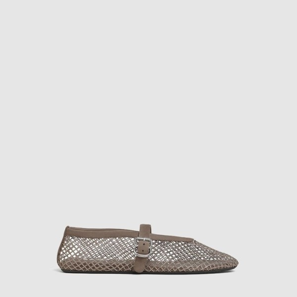 ❤알라이아 여성 피시넷 발레 플랫 슈즈 - Alaia Womens Fishnet Ballet Flat Shoes - als8781x