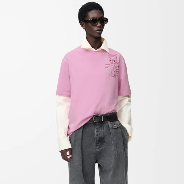 ❤로에베 남성 라운드 반팔티 - Loewe Mens Round Tshirt - loc12638x