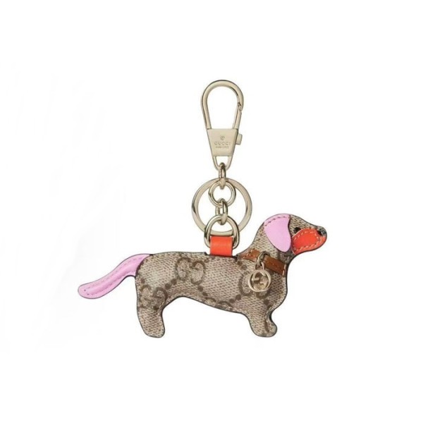 ❤구찌 남/녀 GG 엠블럼 캔버스 강아지 백 참 키체인 - Gucci Unisex Emblem Canvas Key Ring - acc6420x