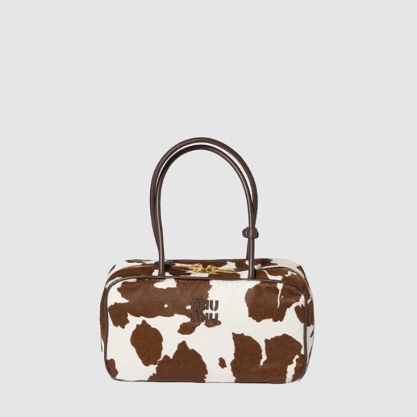 ❤미우미우 여성 프린트 가죽 보 백 - Miumiu Womens Printed Beau Bag - mib12809x