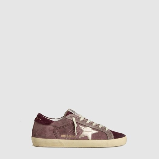 ❤골든구스 여성 실버 메탈릭 레더 스타 - Golden Goose Womens Silver Metallic Leather Star - gos8844x