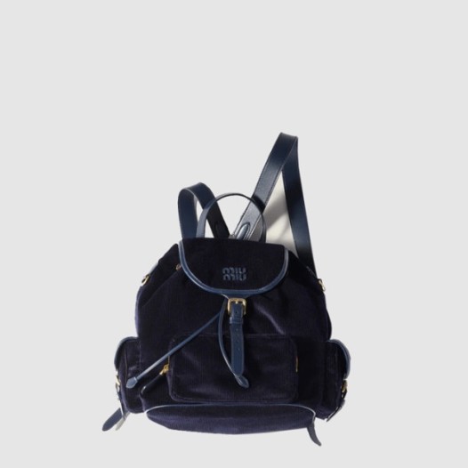 ❤미우미우 여성 코듀로이 백팩 - MiuMiu Womens Corduroy Backpack - mib12888x