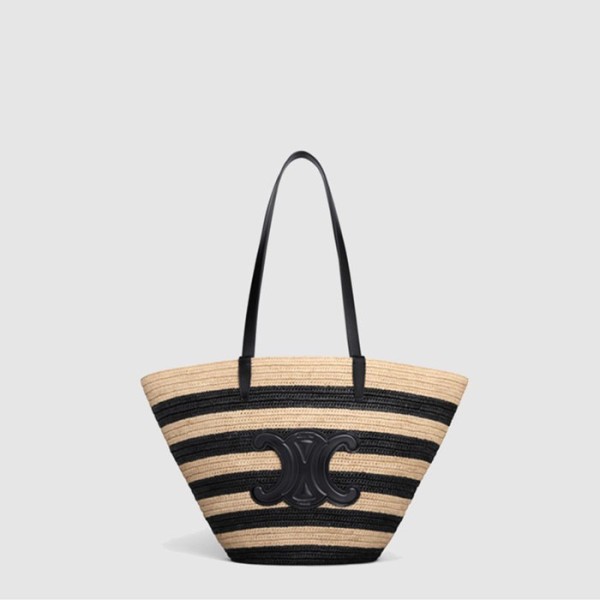 ❤셀린느 여성 스트라이프 커핀 클래식 파니에 라피아 - Celine Womens Striped Coffin Classic Pannier Raffia - ceb13009x