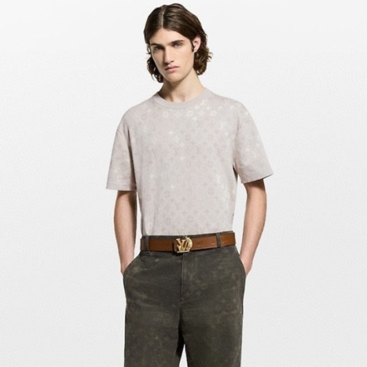 ❤루이비통 남성 라운드 반팔 티셔츠 - Louis vuitton Mens Round Tshirt - lvc12695x