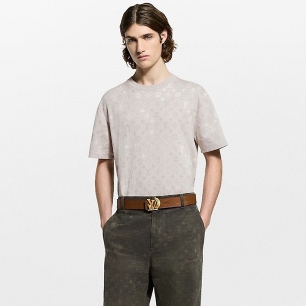 ❤루이비통 남성 라운드 반팔 티셔츠 - Louis vuitton Mens Round Tshirt - lvc12695x