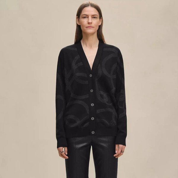 ❤에르메스 여성 브이넥 가디건 - Hermes Womens V-neck Cardigan - hec12719x