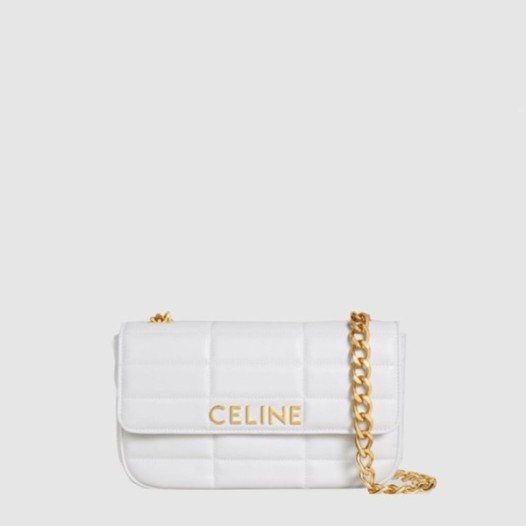 ❤셀린느 여성 모노크롬 마틀라세 체인 숄더백 - Celine Womens Monochrome Matelassé Chain Shoulder Bag - ceb13091x