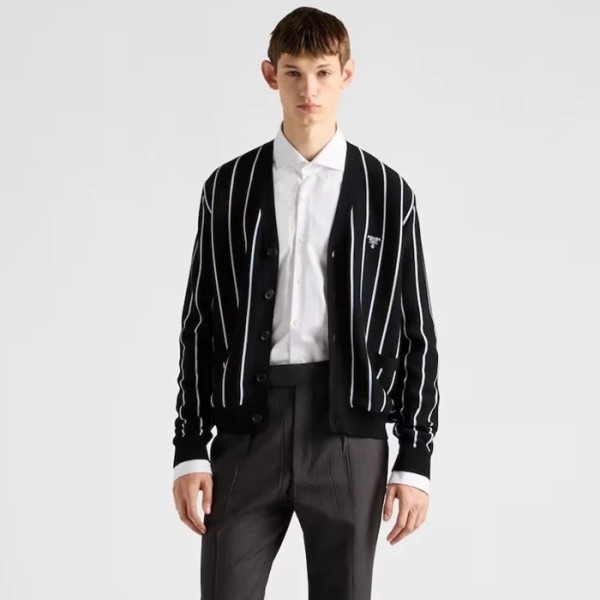 ❤프라다 남성 브이넥 가디건 - Prada Mens V-neck Cardigan - prc12755x