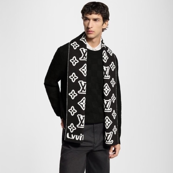 ❤루이비통 남성 모노그램 블래스트 니티드 스카프 - Louis vuitton Mens Monogram Blast Knitted Scarf - acc6465x