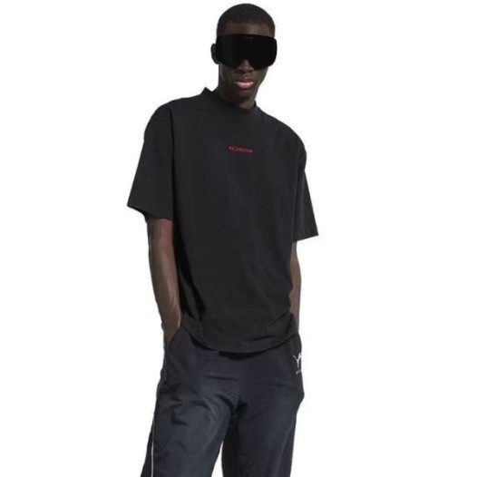 ❤발렌시아가 남성 라운드 반팔 티셔츠 - Balenciaga Mens Round Tshirt - bac12800x
