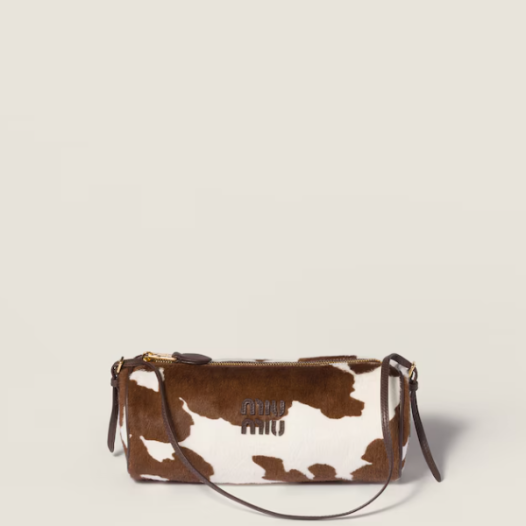 ★미우미우 여성 프린트 가죽 파우치 - MiuMiu Womens Printed Leather Pouch