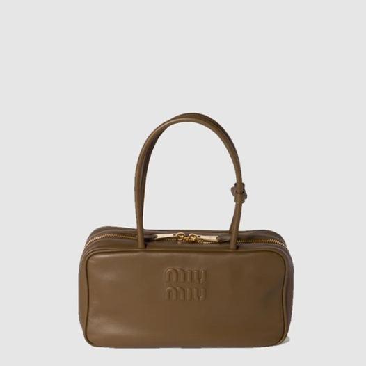 ★미우미우 여성 보 가죽 탑 핸들 백 - Miumiu Womens Beau Leather Top Handle Bag