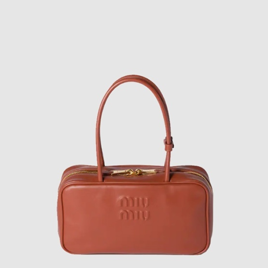 ★미우미우 여성 보 가죽 탑 핸들 백 - Miumiu Womens Beau Leather Top Handle Bag
