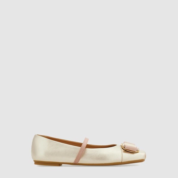 ❤페라가모 여성 뉴 바라 플레이트 발레 플랫 - Ferragamo Womens New Vara Plate Ballet Flats - fes8893x