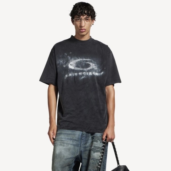 ❤발렌시아가 남성 라운드 반팔 티셔츠 - Balenciaga Mens Round Tshirt - bac12930x
