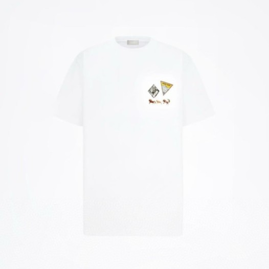 ❤디올 남성 라운드 반팔 티셔츠 - Dior Mens Round Tshirt - dic12935x