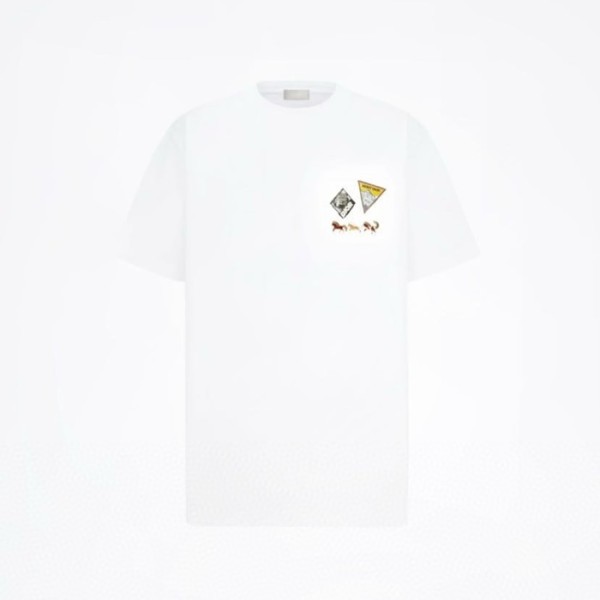 ❤디올 남성 라운드 반팔 티셔츠 - Dior Mens Round Tshirt - dic12935x