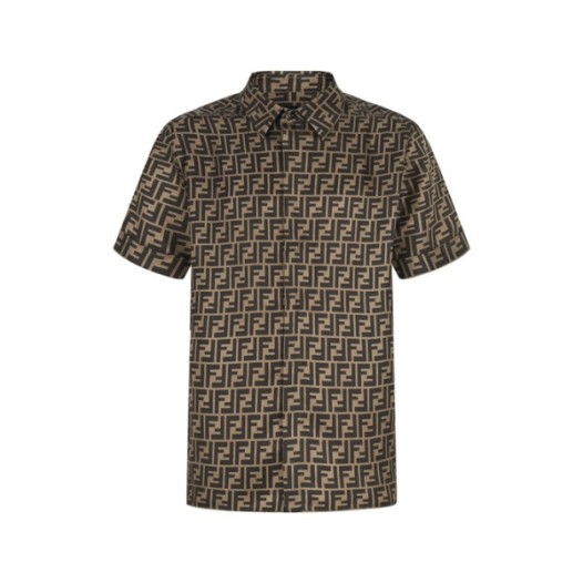 ❤펜디 남성 FF 반팔 셔츠 - Fendi Mens FF Shirts - fec12937x